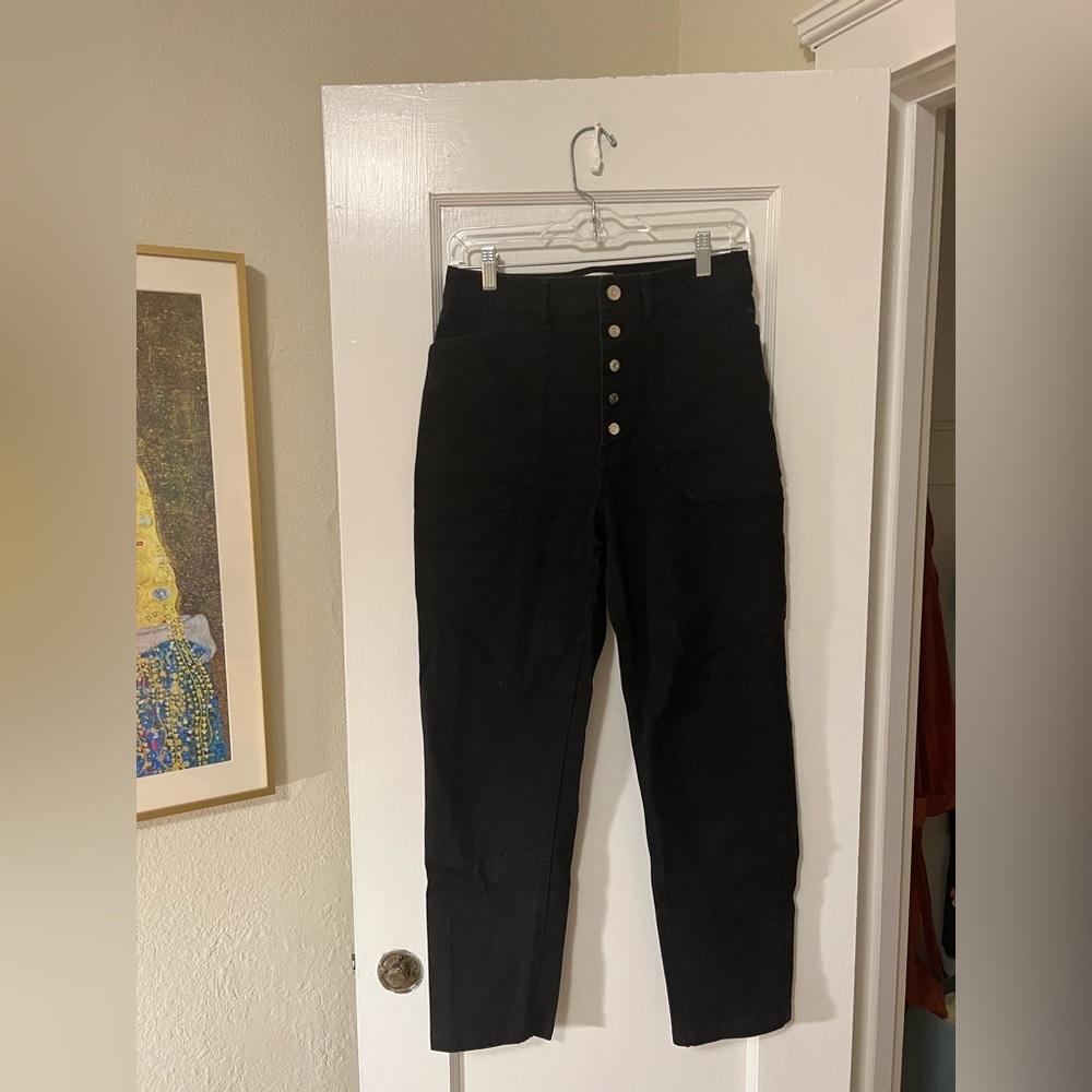 Wilfred High Waisted Black Jean Pants